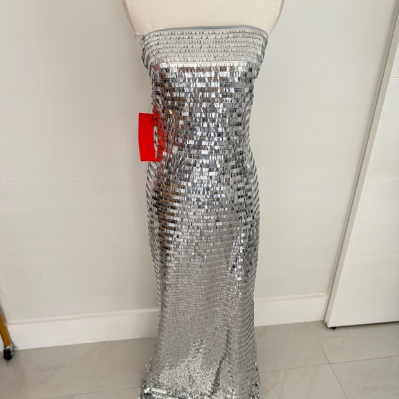 Simon Miller Sculpty Strapless Sequin Dress Evening Cocktail NWT Sz 8 - Picture 12 of 12